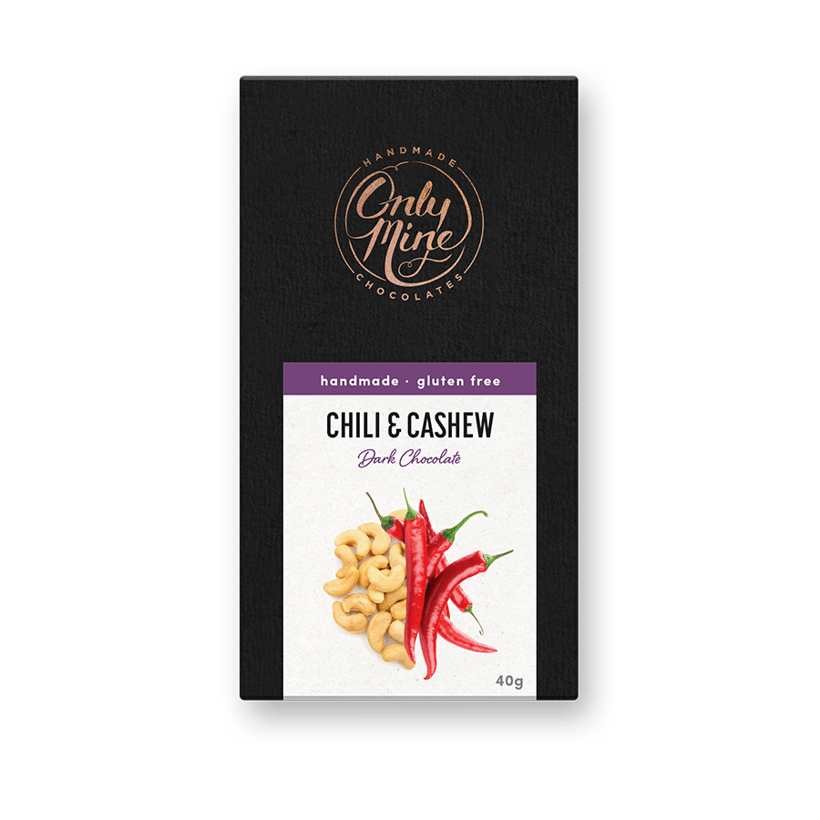 Chilli & Cashew Dark Chocolate Bars