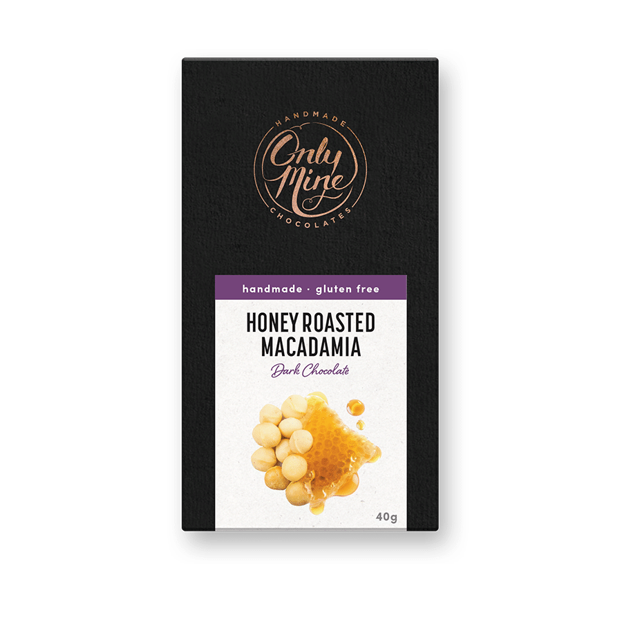 Honey Roasted Macadamia Dark Chocolate Bars